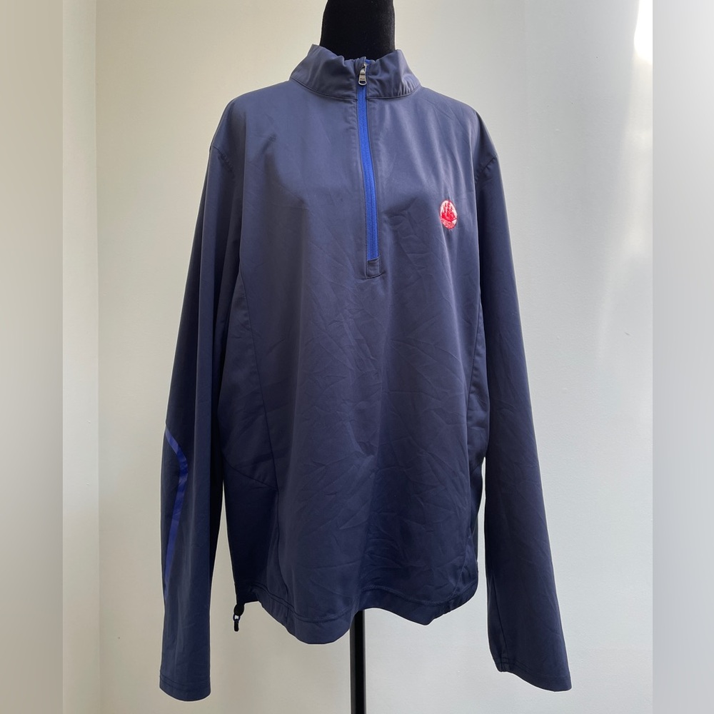 RLX Ralph Lauren Men’s Water-Resistant Quarter-Zip Pullover – Navy Blue – Size M